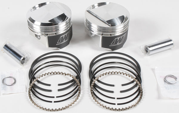 Wiseco K1665 K Piston Kit (80ci. Domed) - Standard Bore 3.498in., 10:1 Compression
