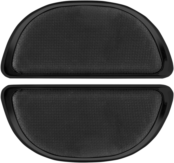 Cyclesmiths 106-BP-NR Banana Board Rear Floorboard Covers - Black without Rivets - sxspowersports