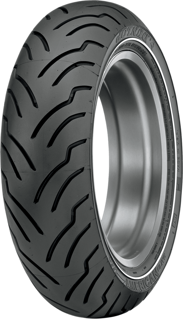 Dunlop 45131818 Dunlop American Elite 180/65B16 Narrow White Stripe Rear Tire 81H - sxspowersports