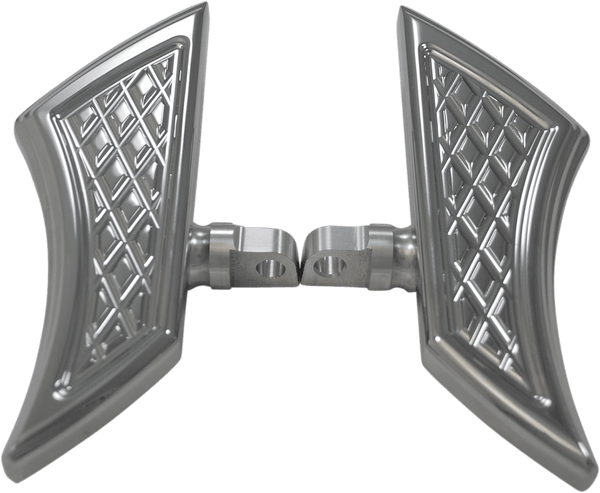 Eddie Trotta Designs TC545 Rolex Mini Flip-Up Passenger Floorboards - Chrome - sxspowersports