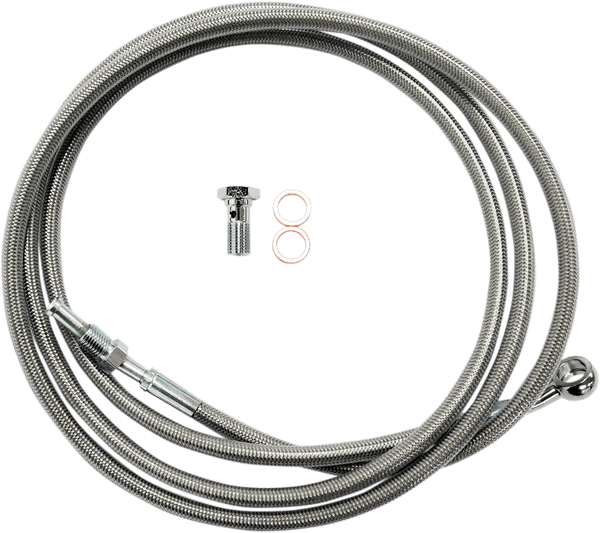 LA Choppers LA-8052C19 Stainless Steel Clutch Line Kit - For 18-20in. Ape Hanger - sxspowersports
