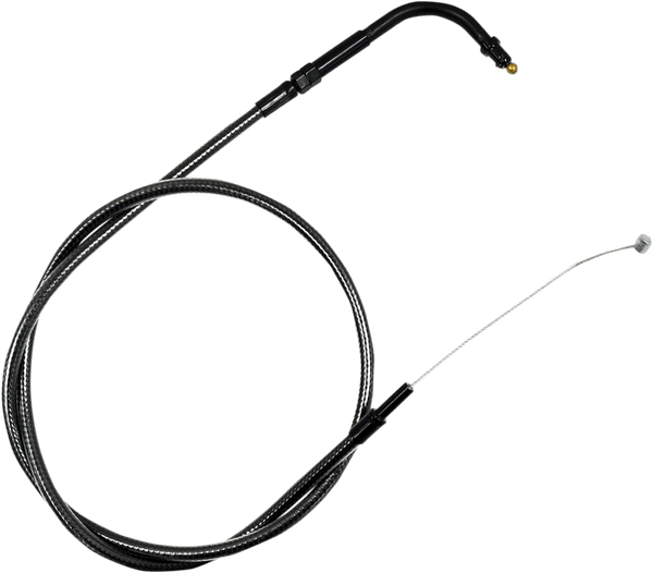 LA Choppers LA-8320TH08M Midnight Braided Throttle Cable Kit - Mini Ape Hangers - sxspowersports
