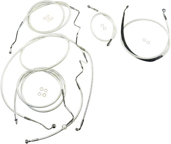 Magnum 387344 Sterling Chromite II Handlebar Installation Kit for 10in. Ape - sxspowersports