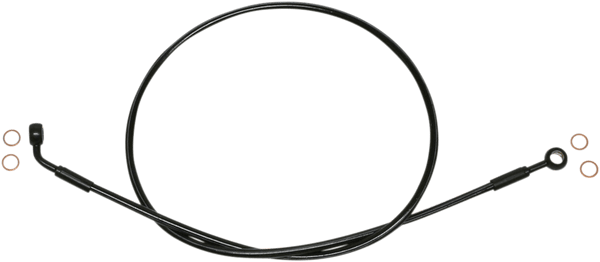 Magnum SBB0607-48 Black Coated XR Stainless Front Brake Line Kit with Black Fittings - 48in. Total Length - sxspowersports