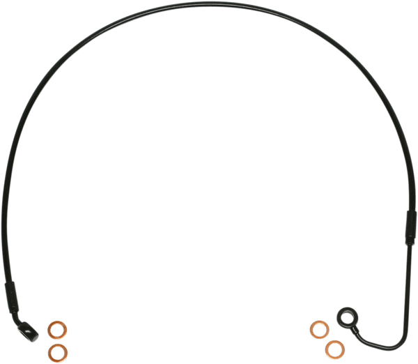 Magnum SBB1410-32 Black Coated XR Stainless Upper Front Brake Line Kit with Black Fittings - 37-1/4in. Total Length - sxspowersports