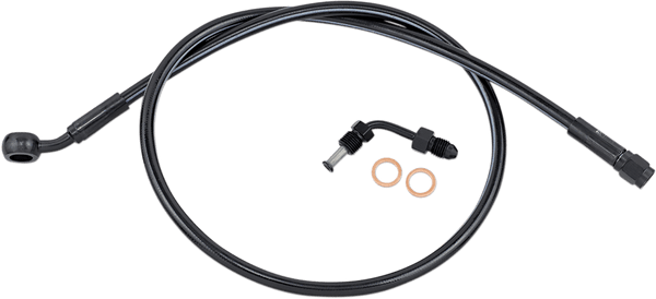 Magnum SBB1501-31 Black Coated XR Stainless Upper Front Brake Line Kit with Black Fittings - 31in. Total Length - sxspowersports