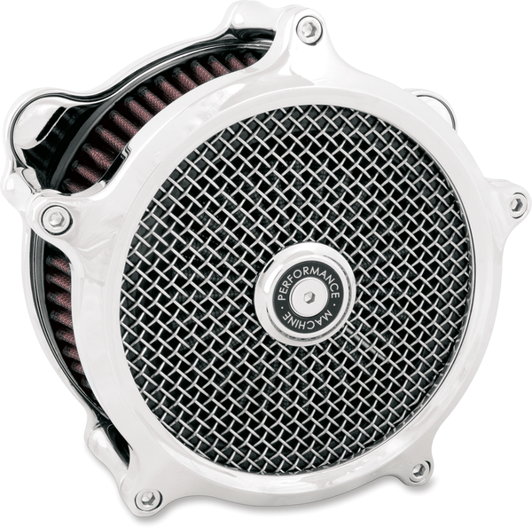 Performance Machine 0206-2151-CH Super Gas Air Cleaner - Chrome - sxspowersports