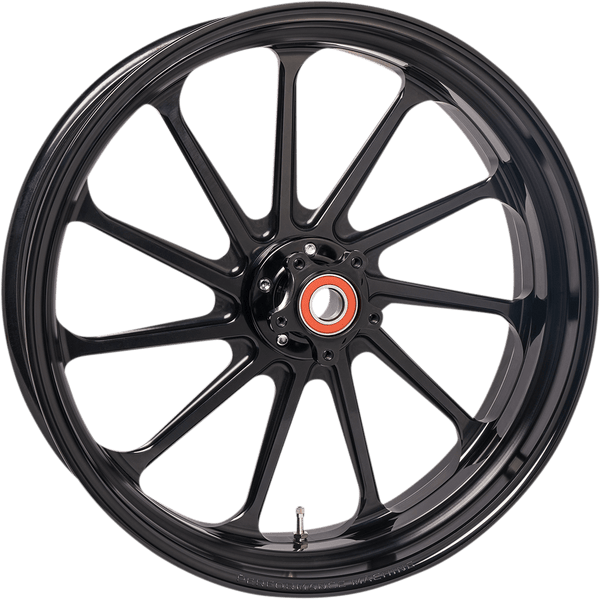 Performance Machine 12047106SLAJAPB One-Piece Aluminum Front Wheel without ABS (Dual Disc) - 21in. x 3.5in. - Assault Black - sxspowersports