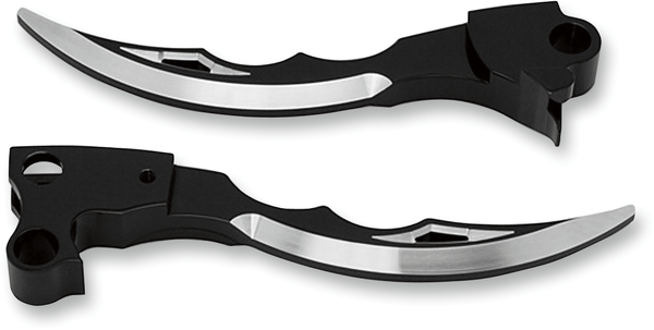 Pro-One Performance 908300B Blade Style Levers - Black - sxspowersports