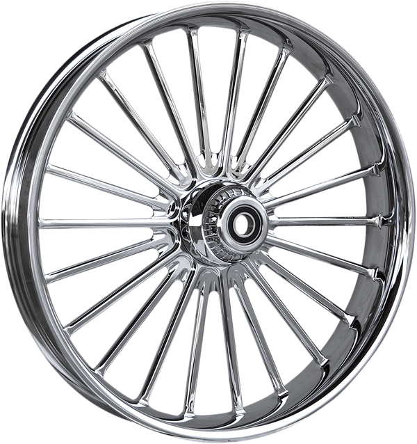 RC Components 21350-9031A126C Ilusion Forged Front Wheel Dual Disc - 21in. x 3.5in. - Chrome - sxspowersports