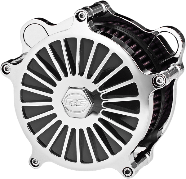 RC Components AC-02C-126C Illusion Air Cleaner - Chrome - sxspowersports
