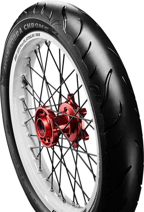 Avon Tyres 4120012 Avon AV91 Cobra Chrome 120/70ZR19 Front Tire 60W