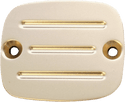 Accutronix C122-M5 Master Cylinder Cover with Milled Lines - Brass - sxspowersports