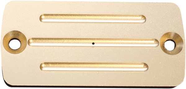 Accutronix C122-M5 Master Cylinder Cover with Milled Lines - Brass - sxspowersports