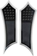 Accutronix FBF01-DIN Extended Drilled Instigator Front Floorboards - Night Series - sxspowersports