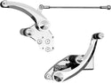 Accutronix FC103-SIC Forward Controls with Master Cylinder - Diamond - Chrome - sxspowersports