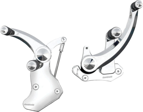 Accutronix FC405-SIC Forward Controls - Diamond 6in. - Chrome - sxspowersports