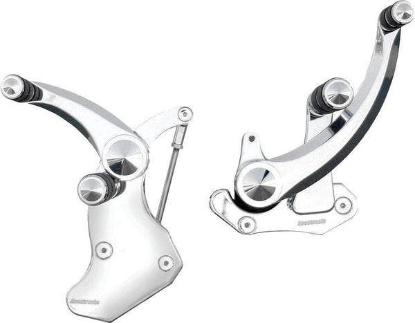 Accutronix FC405-SIC Forward Controls - Diamond 6in. - Chrome - sxspowersports