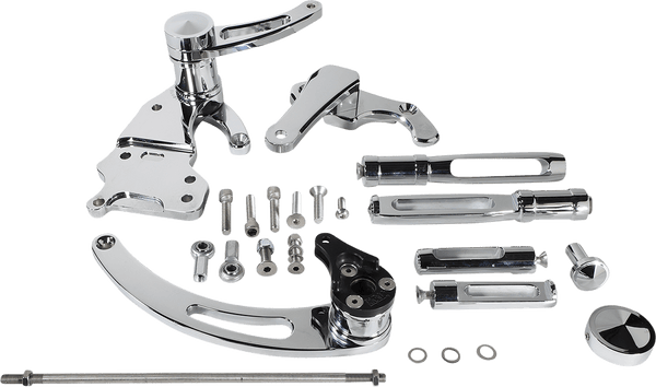Accutronix FC405-SSC Forward Controls - Slotted 6in. - Chrome - sxspowersports