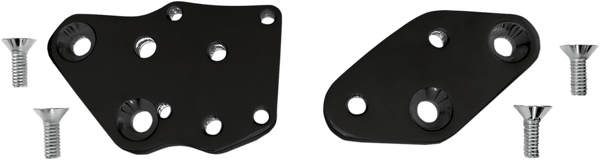 Accutronix FCKB102-B Kick Back Adapter Plate - 1-1/8in. Back and 1in. Up - Black - sxspowersports