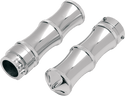 Accutronix GR100-SGC Elite Chrome Billet Grips - Gothic Style - sxspowersports