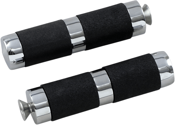 Accutronix PT220-KGC1 Chrome Shifter/Brake Pegs - Knurled - 2-1/4in. - sxspowersports