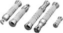 Accutronix RP111-KGC Chrome Footpegs - Knurled - Male Mount - 5-1/4in. - sxspowersports