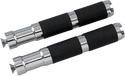 Accutronix RP111-KGC Chrome Footpegs - Knurled - Male Mount - 5-1/4in. - sxspowersports