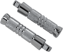 Accutronix RP111-KGC Chrome Footpegs - Knurled - Male Mount - 5-1/4in. - sxspowersports