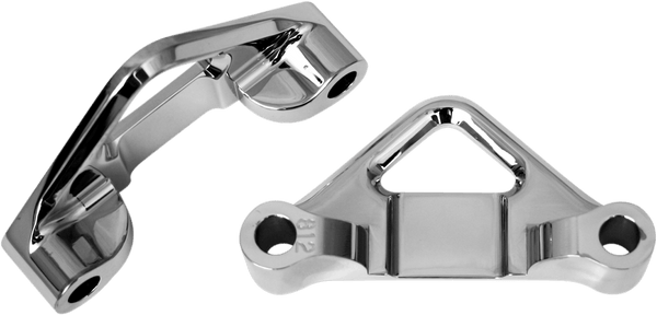 Accutronix TFS49-NF7/16B .4375in. Hot Legs/Bagger Legs Spacer for 6 3/8in. Wide Fender - Black - sxspowersports