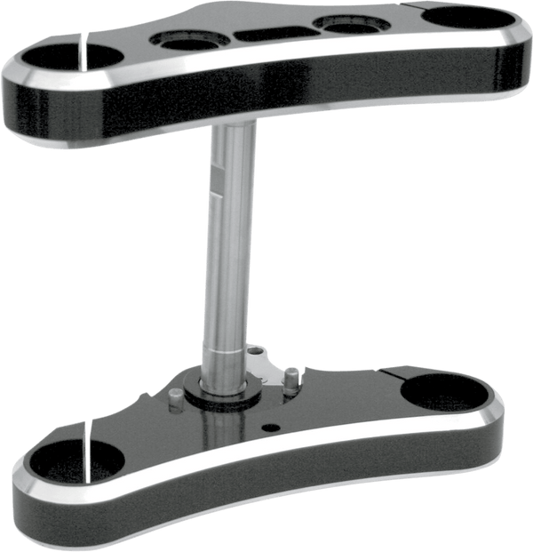 Accutronix TMD549-ESC Elite 49mm Triple Tree - 5 Deg. Rake, Mid Glide - Chrome - sxspowersports