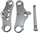 Accutronix TWD349-ESC Elite 49mm Triple Tree - 3 Deg. Rake, Wide Glide - Chrome - sxspowersports