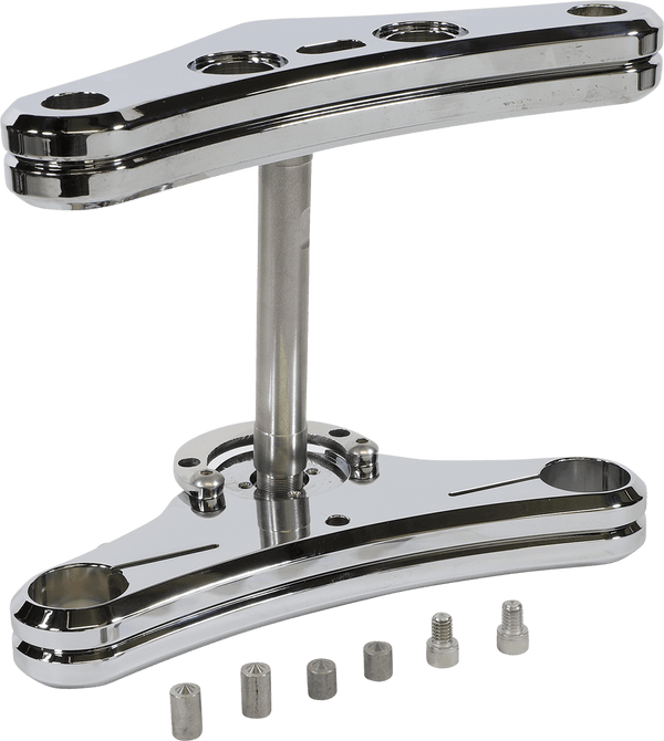 Accutronix TWR541-EC 41mm Triple Tree - 5 Deg. Elite - Chrome - sxspowersports