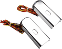 Alloy Art DSL8-2 Fender Strut LED Marker Lights - Chrome with Red LED - Smoke Lens - sxspowersports