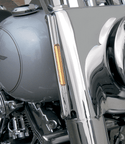 Alloy Art FDH-1 LED Front Signal Lights with Clear lens/Amber LEDs - Chrome - sxspowersports