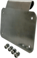 Alloy Art LD-2 License Plate Mount - Brushed Aluminum - sxspowersports