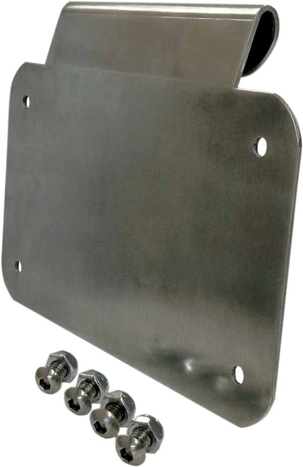 Alloy Art LD-2 License Plate Mount - Brushed Aluminum - sxspowersports