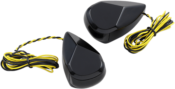 Alloy Art MRL-2C LED Turn Signal - Chorme Smoke/Red Lens - sxspowersports