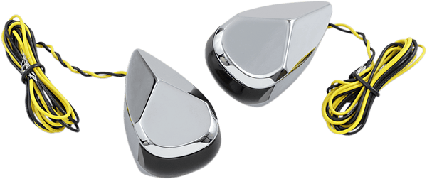 Alloy Art MRL-3C LED Turn Signal - Chrome Red/Red Lens - sxspowersports