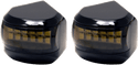 Alloy Art MRL-4B LED Driving Signal Lights - Black Smoke - White Lens - sxspowersports
