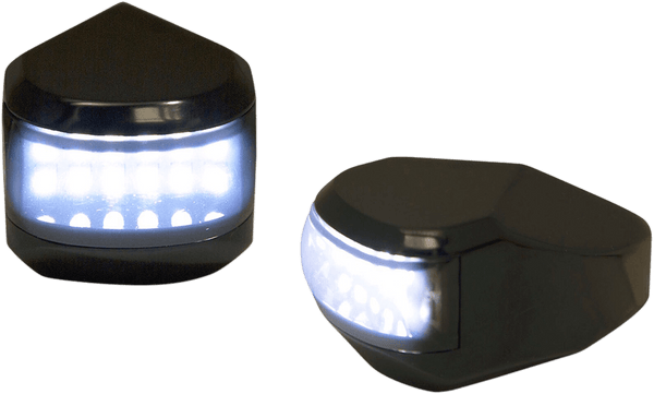 Alloy Art MRL-4C LED Driving Signal Lights - Chrome Smoke - White Lens - sxspowersports