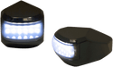 Alloy Art MRL-4R LED Driving Signal Lights - Raw Smoke - White Lens - sxspowersports