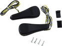 Alloy Art RGFS1-2 LED Front Signal Lights with Smoked lens/Amber LEDs - Black anodized (smooth) - sxspowersports