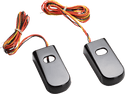Alloy Art SPSL-2B Fender Strut LED Marker Lights - Black Anodized with Red LED - Smoke Lens - sxspowersports