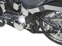 Alloy Art SRP-1B Rear Softail Folding Flush-Mount Footpegs - Black Powder-Coated - sxspowersports