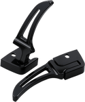 Alloy Art SRP-1B Rear Softail Folding Flush-Mount Footpegs - Black Powder-Coated - sxspowersports