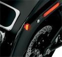 Alloy Art SSL-2R Fender Strut LED Marker Lights - Raw with Red LED - Smoke Lens - sxspowersports