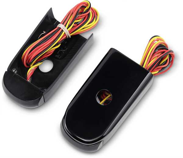 Alloy Art SSL-LG-2B Strut Mount LED Lights - Smoke Lens - Anodized Black Finish - sxspowersports