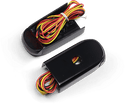 Alloy Art SSL-LG-3B Strut Mount LED Lights - Red Lens - Anodized Black Finish - sxspowersports