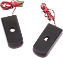 Alloy Art SSL-SB-3B Strut Mount LED Lights - Red Lens - Anodized Black Finish - sxspowersports